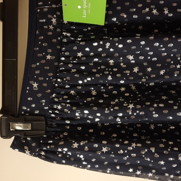 NWT, Kate Spade New York Night Sky Lurex Dot Skirt - Picture 6 of 14